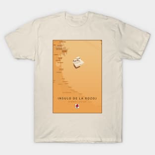 Insulo de la Rozoj Map T-Shirt